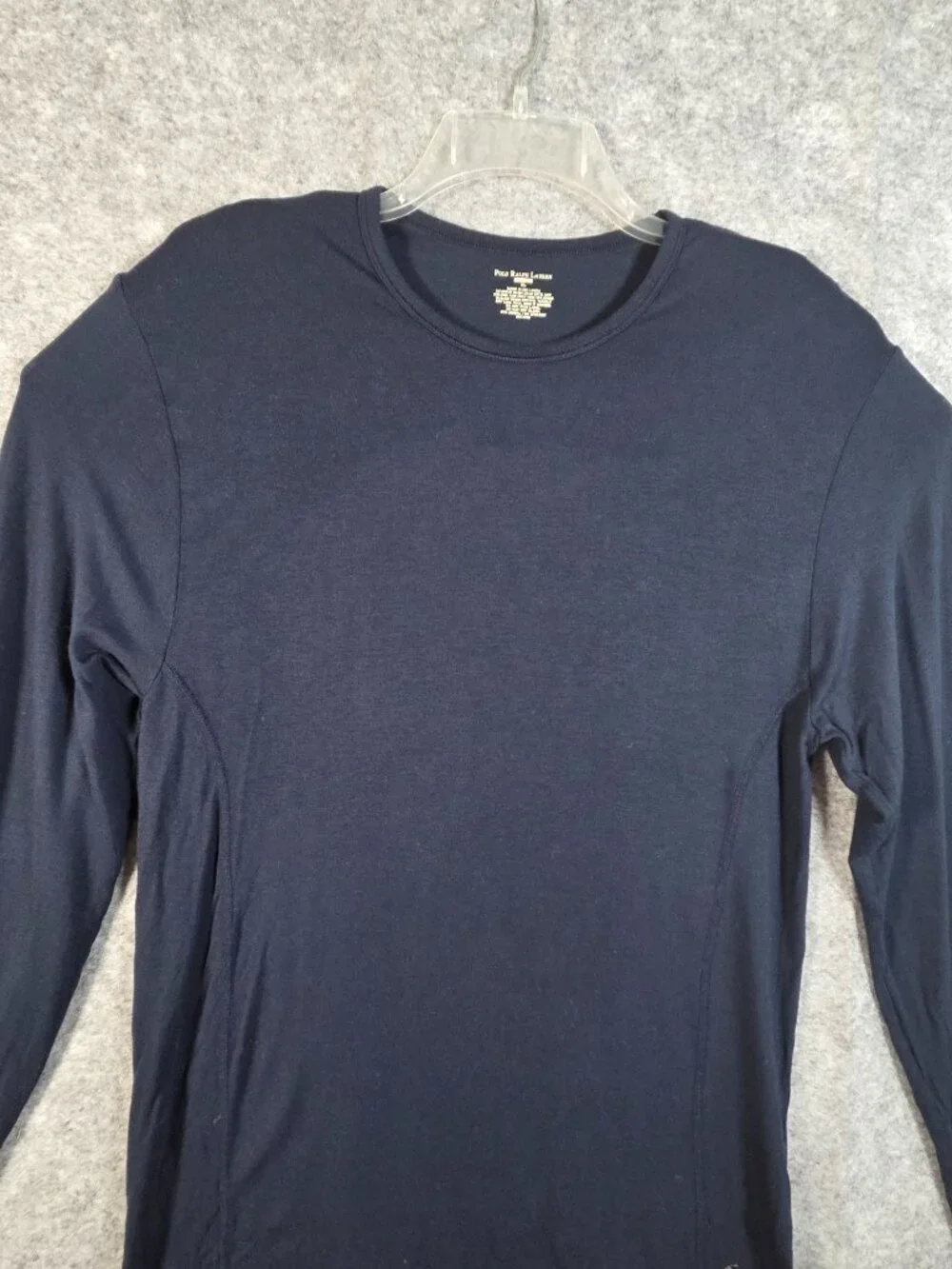 Polo Ralph Lauren Base Layer Long Sleeve Shirt Men XL Navy Blue Old Money Preppy